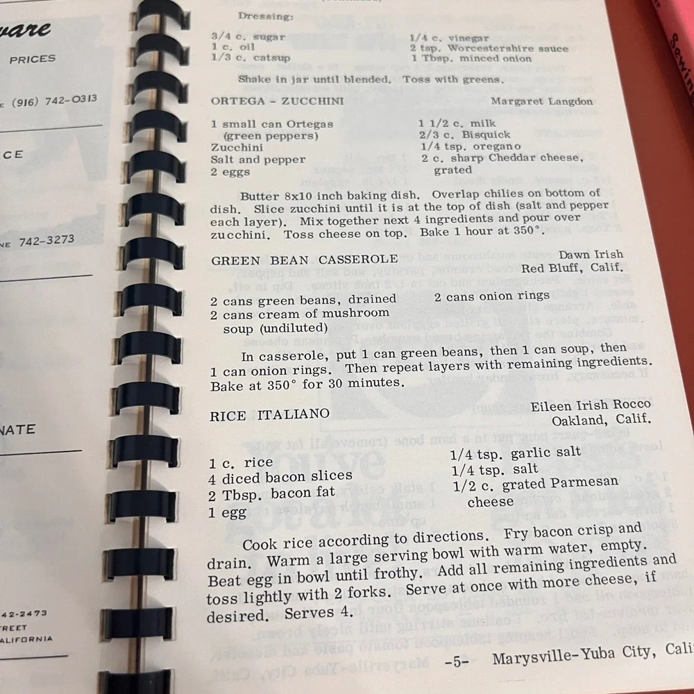 Vintage 1973 Feeder's Digest Cookbook Yuba General Hospital Auxiliary California